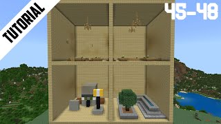 Minecraft How to Build Woodland Mansion Rooms 4548 Step By Step [upl. by Rabkin]