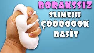 Borakssız ve tutkalsız slime nasıl yapılır 2019 [upl. by Aleicarg]