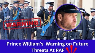 Prince William Issues Powerful Warning on ‘Future Threats’ During RAF College Visit [upl. by Yrro485]