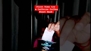 mcaffeine coffee sheet mask Review  Face Sheet mask 🎭  Vit C Sheet mask beautyhacks shorts [upl. by Aiam]