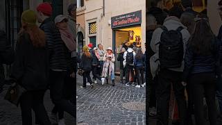 Long queue at AllAntico Vinaio in Rome Italy 🥖🍷Roma Italy Travel Foodie Yummy Trending Rome [upl. by Feilak]