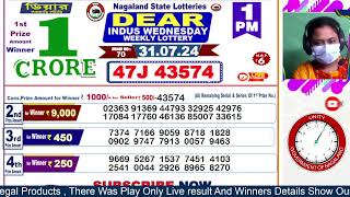 LOTTERY LIVE  Dear nagaland state lottery live draw result 31072024 Lottery live sambad [upl. by Arrais]