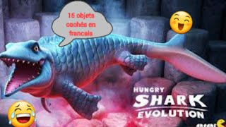 Hungry shark evolution les 15 objets cachés [upl. by Matt303]