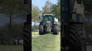 Fendt 716  Krone  Henk van den Berg  Pressing  Wrapping Bales [upl. by Arimak]