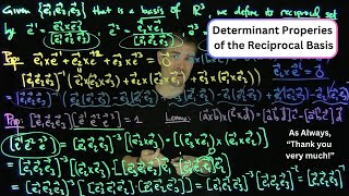 Properties of the Reciprocal Basis of Vectors [upl. by Georgetta]