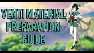 Venti Material Preparation Guide [upl. by Dorkus]