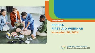 CSSHSA First Aid Webinar [upl. by Esten]