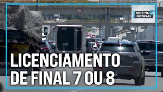 Boletim de Notícias  Licenciamento de veículos em SP para placas final 7 ou 8 [upl. by Nadruoj]