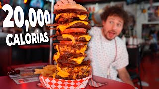 El restaurante con MÁS CALORÍAS en el mundo  ¡Todo es gigante 🍔😱 [upl. by Aicilla]