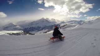 Grindelwald Schlittelbahn  Big Pintenfritz  Longest Sledding  Sledging Run in the World [upl. by Anined]