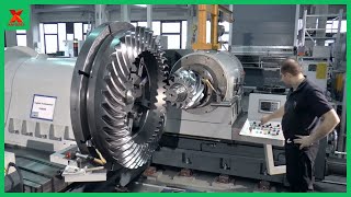 The Worlds Largest Bevel Gear CNC Machine Modern Gear Production Line Steel Wheel Manufacturing [upl. by Eenafets354]