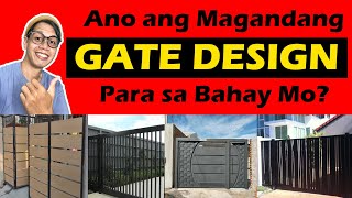 ANONG GATE DESIGN ANG MAGANDA SA BAHAY MO Gate Design and Materials Vlog [upl. by Dunstan]