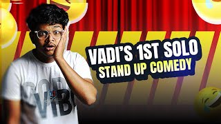 VADI’S 1ST SOLO STAND UP COMEDYKANNADAVLOG  AASHIKA GOWDA comedy aashikagowda vadirajbabaladi [upl. by Elyr424]