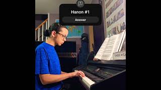 Piano daily practice Hanon 1 shorts drasweet1 👈 christytsangmusic [upl. by Euqininod]