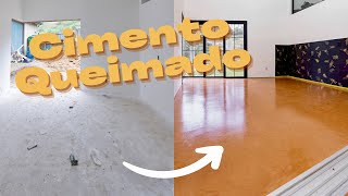 COMO APLICAR RESINA EM PISO DE CIMENTO QUEIMADO  deixe seu piso super resistente fácil e barato [upl. by Liane]