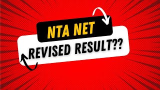 NTA NET Revised Result [upl. by Atteuqehs]