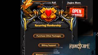 RuneScape Managing a Membership Subscription Info amp Help [upl. by Fayina]