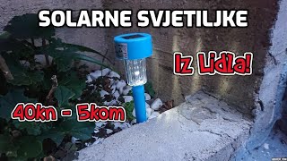 LED solarne svjetiljke iz Lidla [upl. by Ardyce]