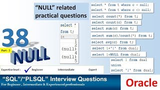 Oracle PL SQL interview question NULL and Arithmetic operation [upl. by Shelman]