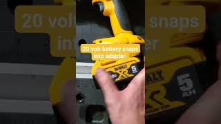 Use new 20v batteries in old 18v DeWalt tools with this DCA1820 adapter 🤯dewalttools viral tools [upl. by Christabella]