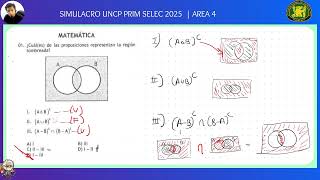 SIMULACRO UNCP PRIMER SELECCION 2025  AREA 4 [upl. by Dinnage]