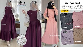 5 MURAH tapi MEWAH 😍 Tunik Terbaru  Model Gamis amp Baju Setelan Wanita Masa Kini [upl. by Berthoud]