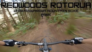 Whakarewarewa Mountain Bike Park Redwoods 4K POV [upl. by Nytnerb]