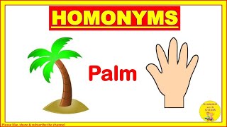 Homonyms Homonyms Words Homonyms In English GrammarS2LEARN [upl. by Oswin]