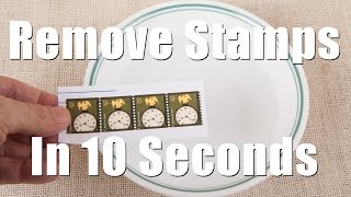 Remove Postage Stamps From Envelops in 10 Seconds [upl. by Grote]