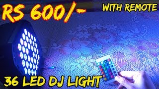 36 led dj light with remote  cheap dj lights disco lights  DJ Guruji [upl. by Lightfoot888]