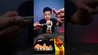 Corian dog Vs Japanese Sushi streetfood 💪💪💪💯💯💯💯 [upl. by Ayar615]