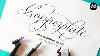 Introduction to Copperplate Calligraphy for Beginners Part 1 [upl. by Alidia]