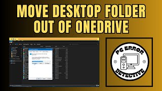 How to Move the Desktop Folder Out of OneDrive on Windows 10 [upl. by Lipman]