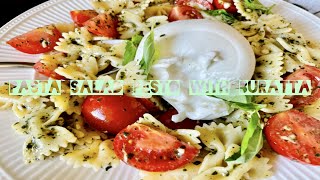 Pasta Salad Pesto with Buratta [upl. by Ailadgim]