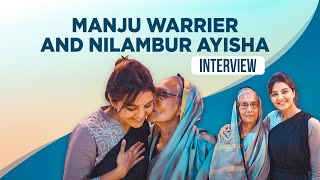 Manju Warrier and Nilambur Ayisha Special Interview  Ayisha Movie [upl. by Llenram115]