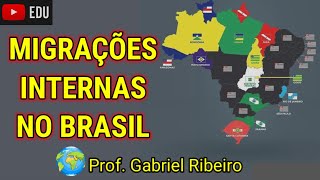 Brasil migrações internas e emigração  7° Ano  Aula de geografia [upl. by Matazzoni]