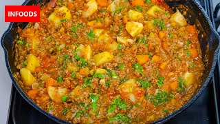 Minced Meat Stew Recipe  How to Cook Minced Meat  Beef Stew Recipe  Infoods [upl. by Thistle]