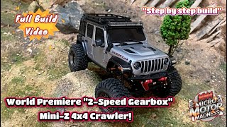 quot2Speed Gearboxquot Hobby Plus Cr24 miniz Body quotBuilding from Scratch A Labor of Lovequot rccar [upl. by Annaej448]