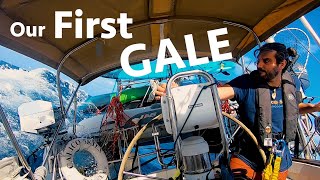 Our First Gale Calico Skies Sailing Ep 44 [upl. by Celin]