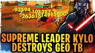 Supreme Leader Kylo Demolishes Geonosis Territory Battles NonStop Ultimate Abilities in Phase 4 [upl. by Ylil]