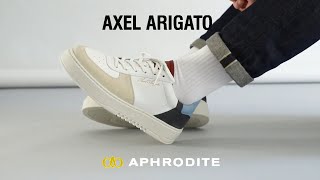 Axel Arigato ADice Lo Sneaker Unboxing  On feet White 2022 Season [upl. by Anedal]