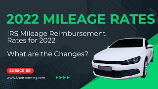 2022 Standard Mileage Rates Updated for Business Use of Vehicles [upl. by Euqinoj49]