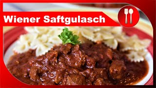 Wiener Saftgulasch  Klassiker der Wiener Küche selber kochen  Lets cook [upl. by Annek596]