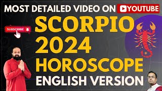 Scorpio 2024 Horoscope Predictions in English  Vedic Astrology Yearly  Scorpio Zodiac 2024 2024 [upl. by Longmire]