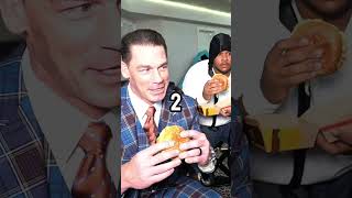 Kai Cenat JOHN CENA TRIES CHICKEN BIG MAC 🤔😂 [upl. by Gwendolyn]