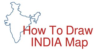 How to Draw India Map easily Fast Easy Quick Trick for India Map drawing India map drawing 4 kids [upl. by Areta660]