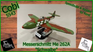 Das erste Strahltriebwerk Flugzeug  Cobi 5543  Messerschmitt Me262A  Speedbuild – Review [upl. by Anahcra]