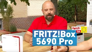 Glasfaser und DSL mit FRITZBox 5690 Pro  FRITZ Talk live von der IFA 2023 [upl. by Nosbig]