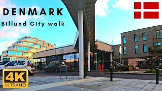 4K UHD  Evening walk at Billund city center  Walking tour Denmark  VIKING TRAILS [upl. by Polivy88]