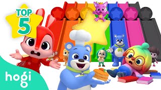 👍🏻TOP 5 Learn Colors with Hogis Friends  Slide Books  More  Colors for Kids  Pinkfong amp Hogi [upl. by Mailliwnhoj]